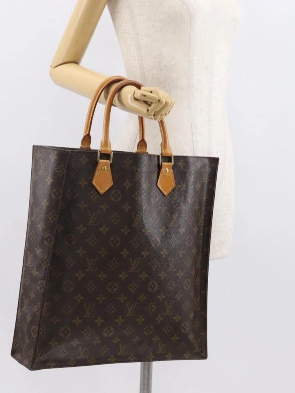 LOUIS VUITTON Monogram Sac Plat Hand Bag M51140 LV Auth 163558 - Picture 15 of 16